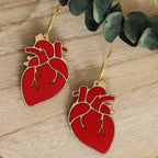 Le Chic Miami - Anatomical Heart Hoop Earrings
