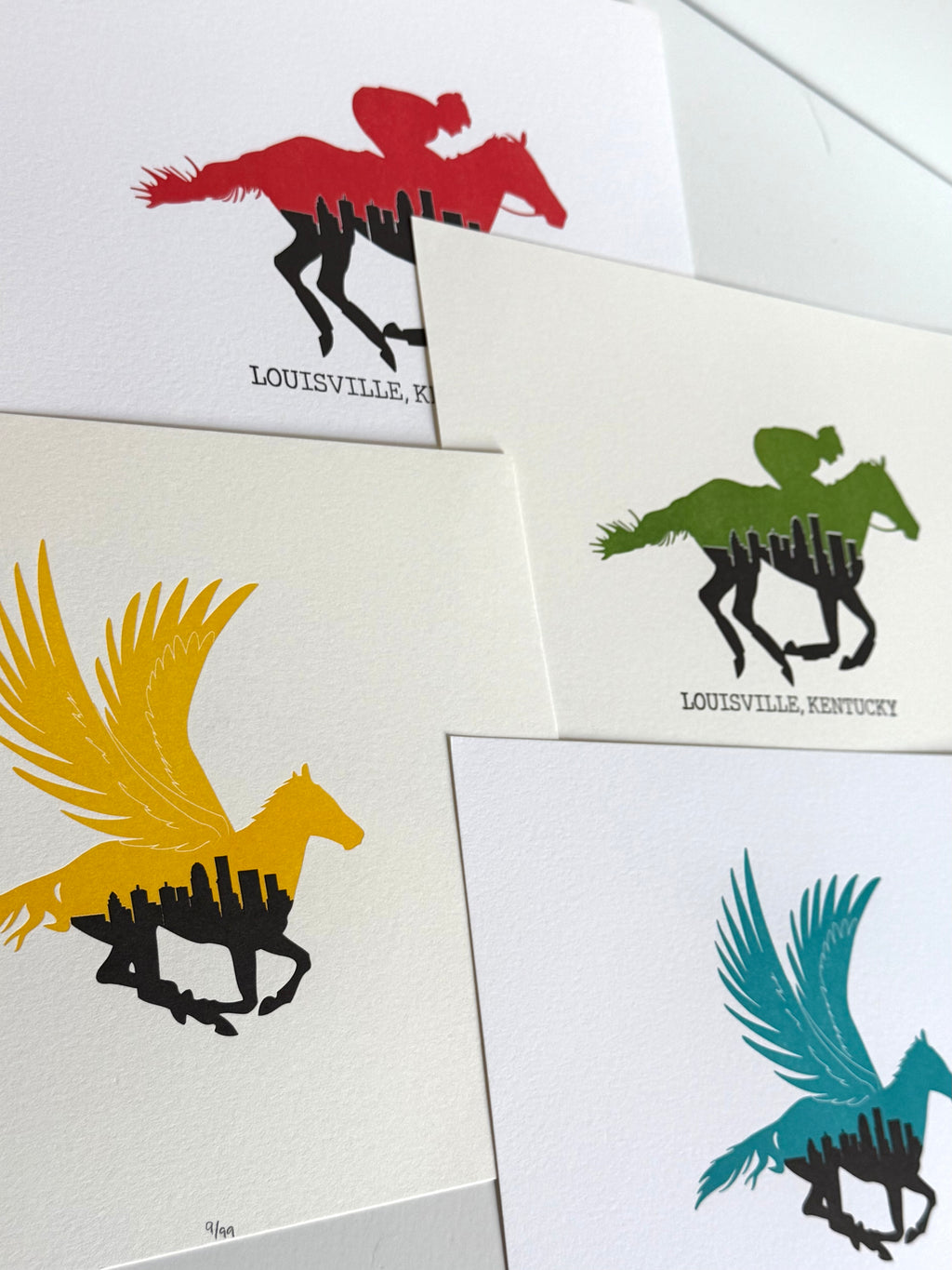 Ink Sheep Press - Derby or Pegasus + Louisville Skyline Prints
