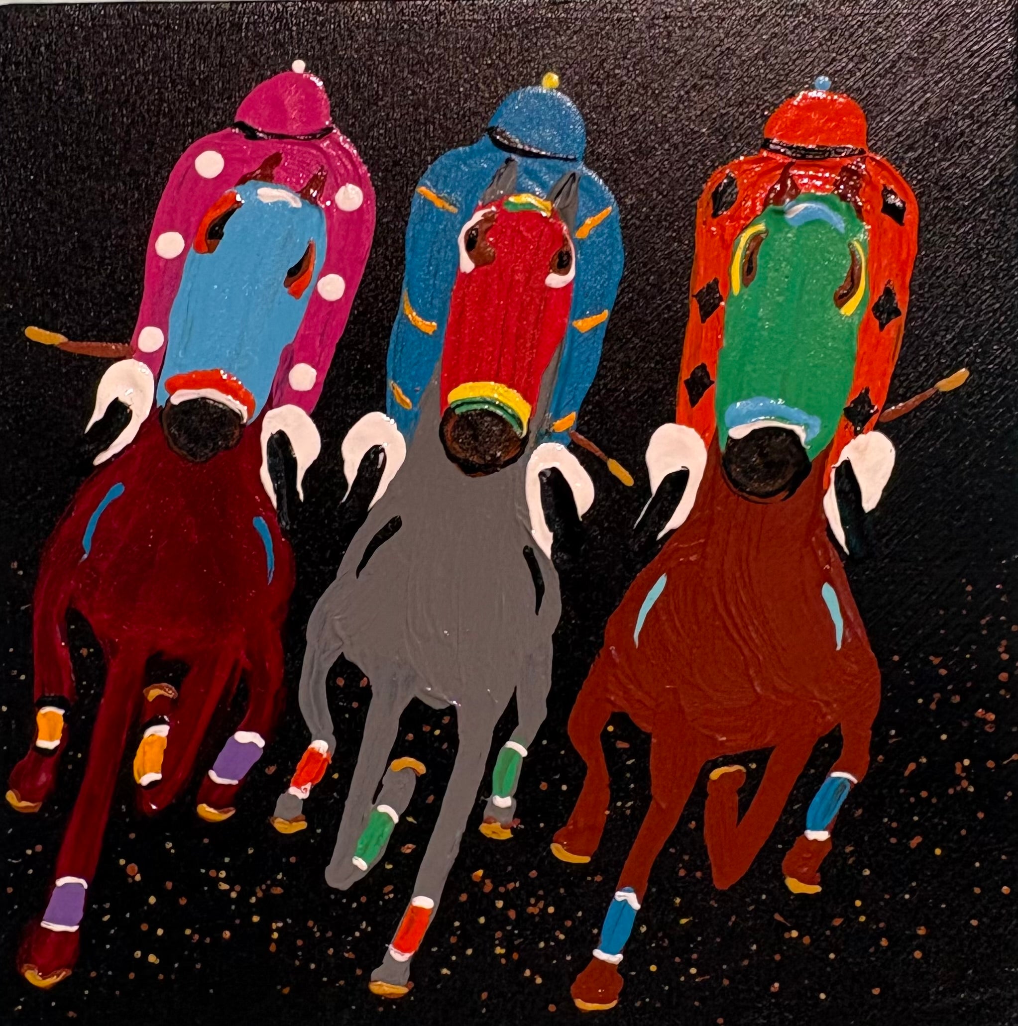 Kevin Oechsli - Derby Scenes 4x4 Paintings