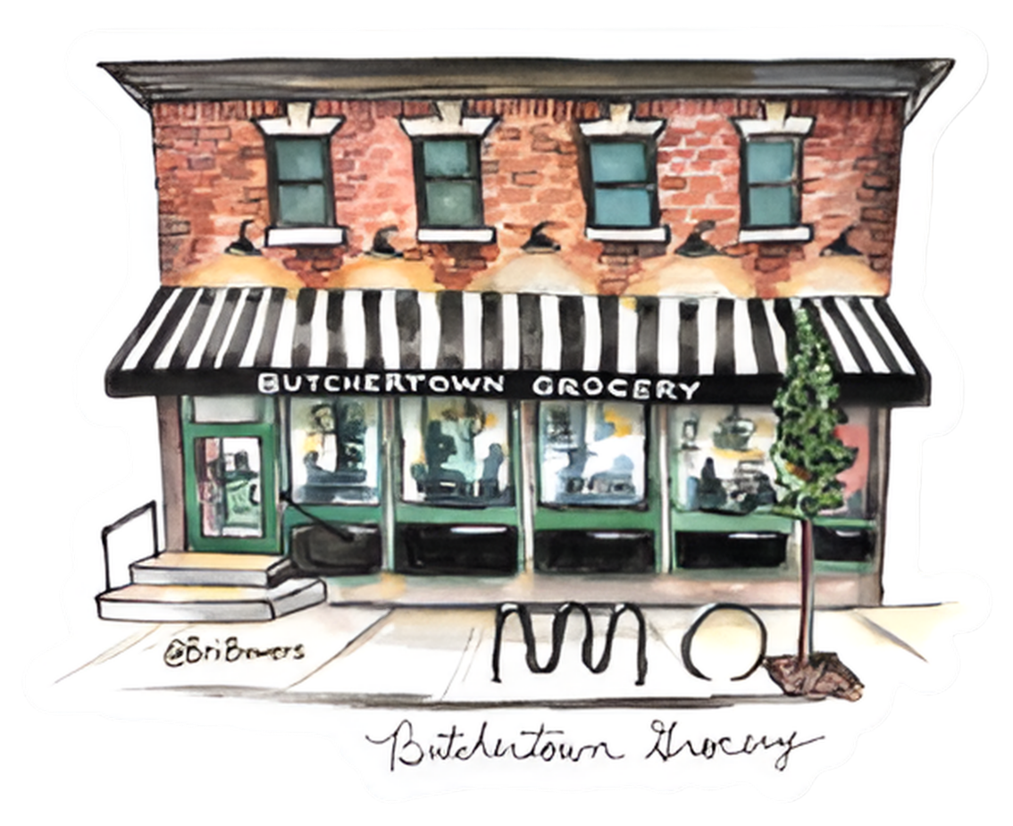 Bri Bowers - Butchertown Grocery Sticker