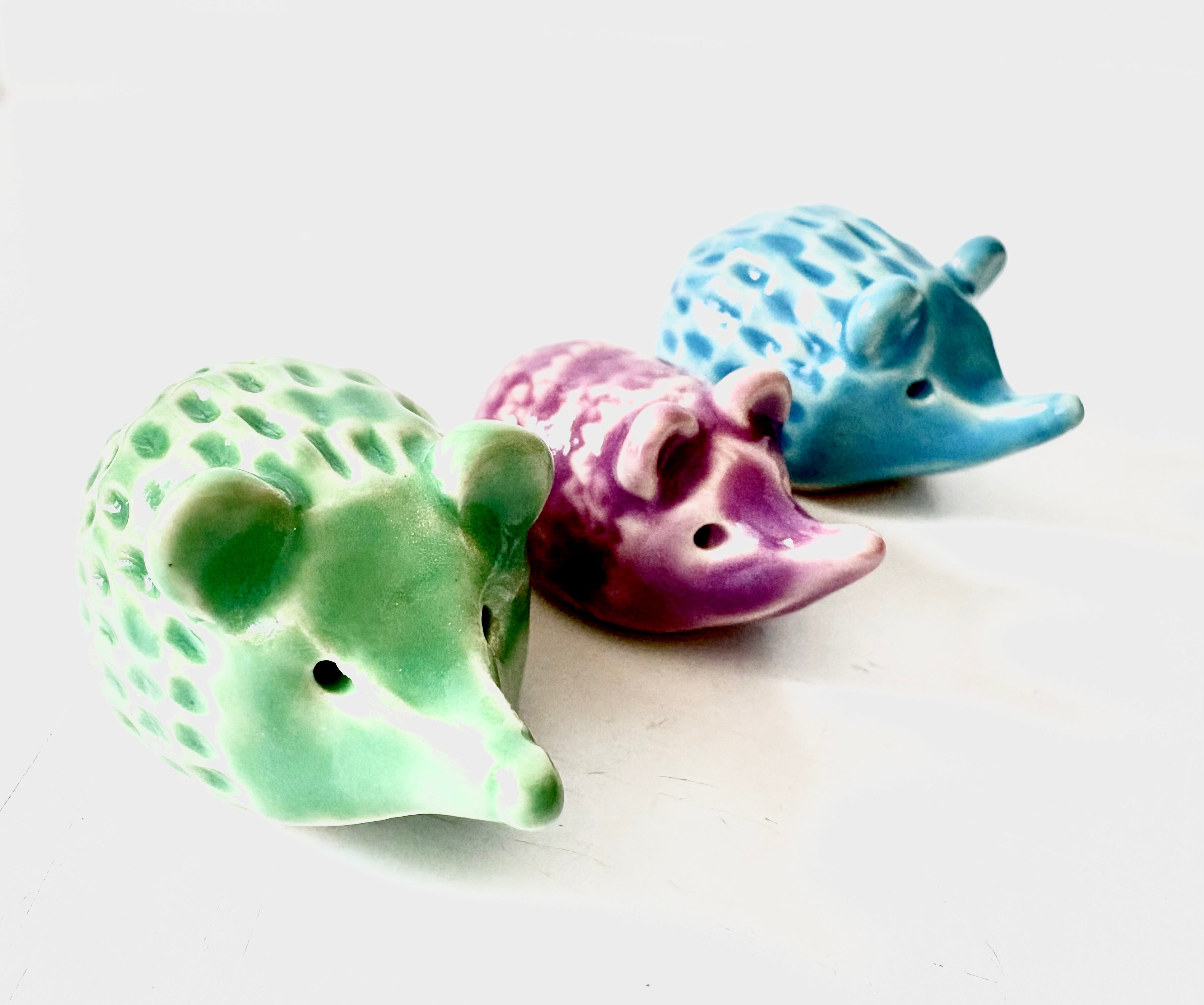 K Dub Art- Ceramic Hedgehogs