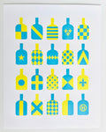 Eric Hammersmith - Bottle Silks Letterpress Print