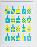 Eric Hammersmith - Bottle Silks Letterpress Print