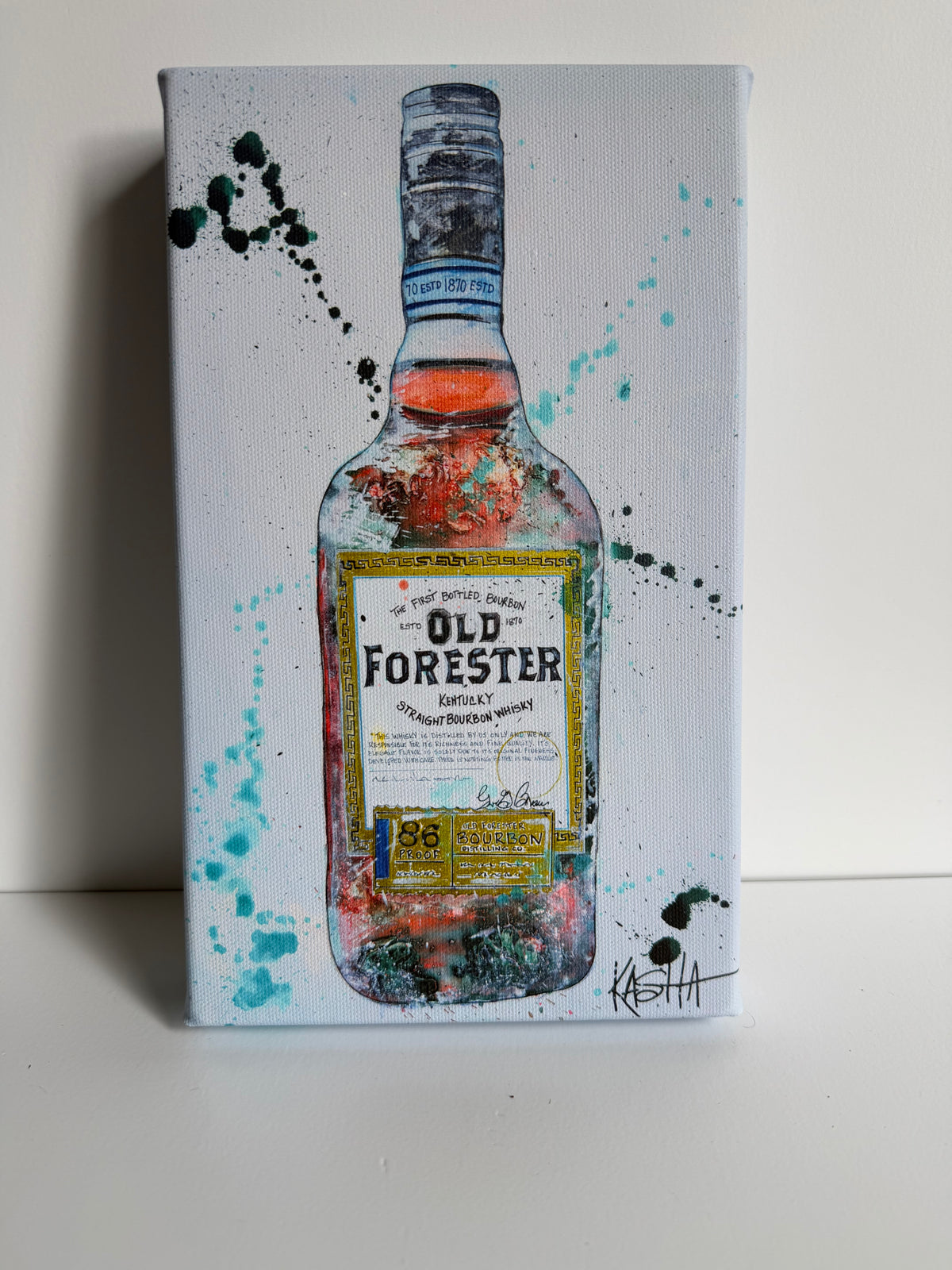 Kasha Ritter - Old Forester Giclee Canvas Bourbon Print