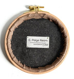 Paige Ream - Skull on Brown Linen