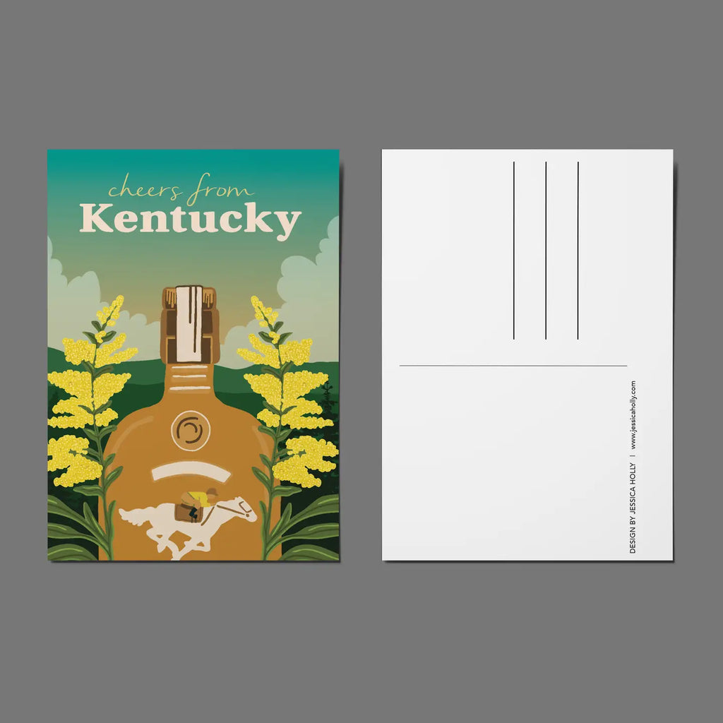 Jessica Holly- Cheers from Kentucky Bourbon Postcard