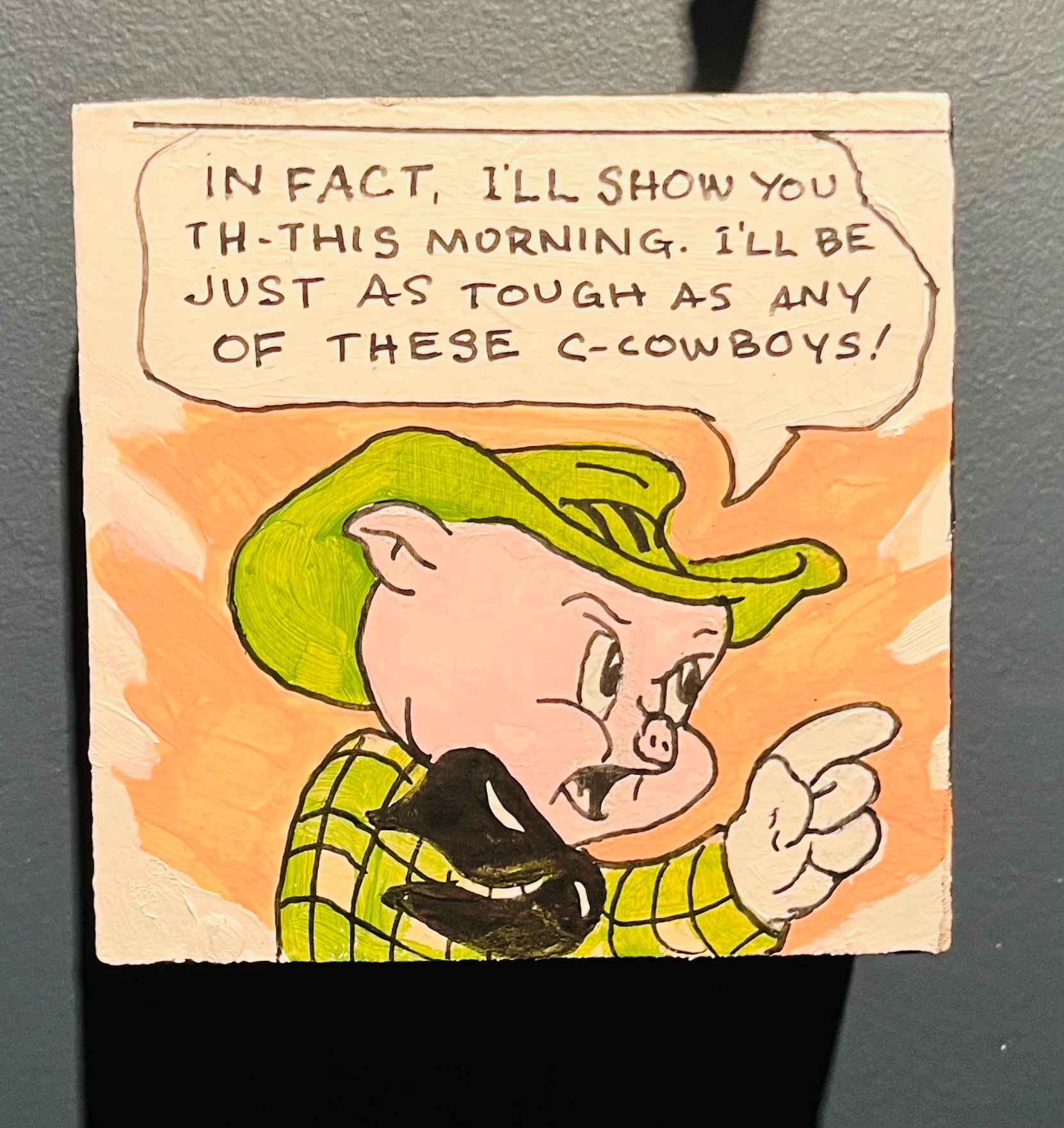 Tiny Art Lady- Porky