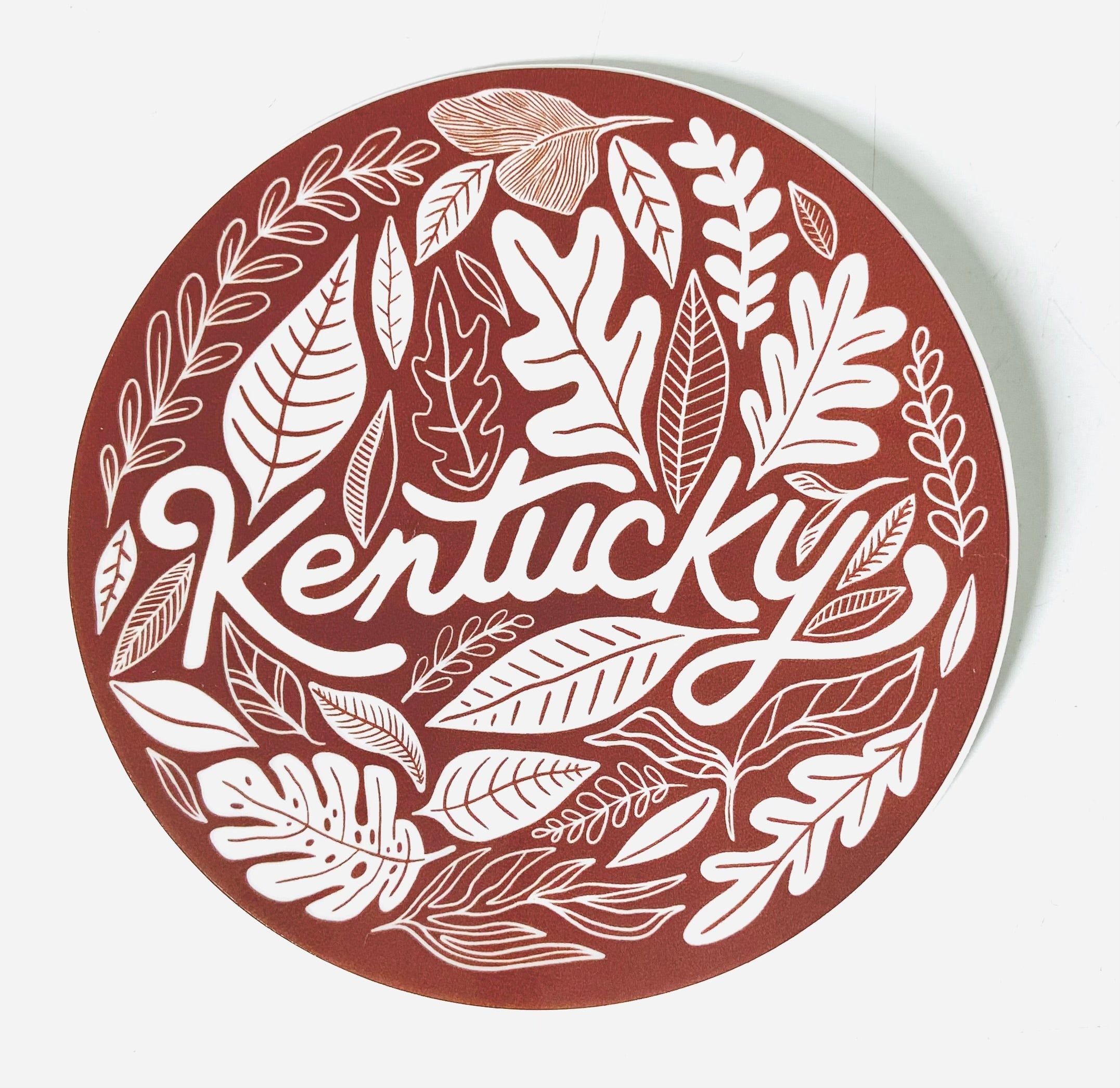Jessica Holly Creative -Kentucky Flora Circle Sticker