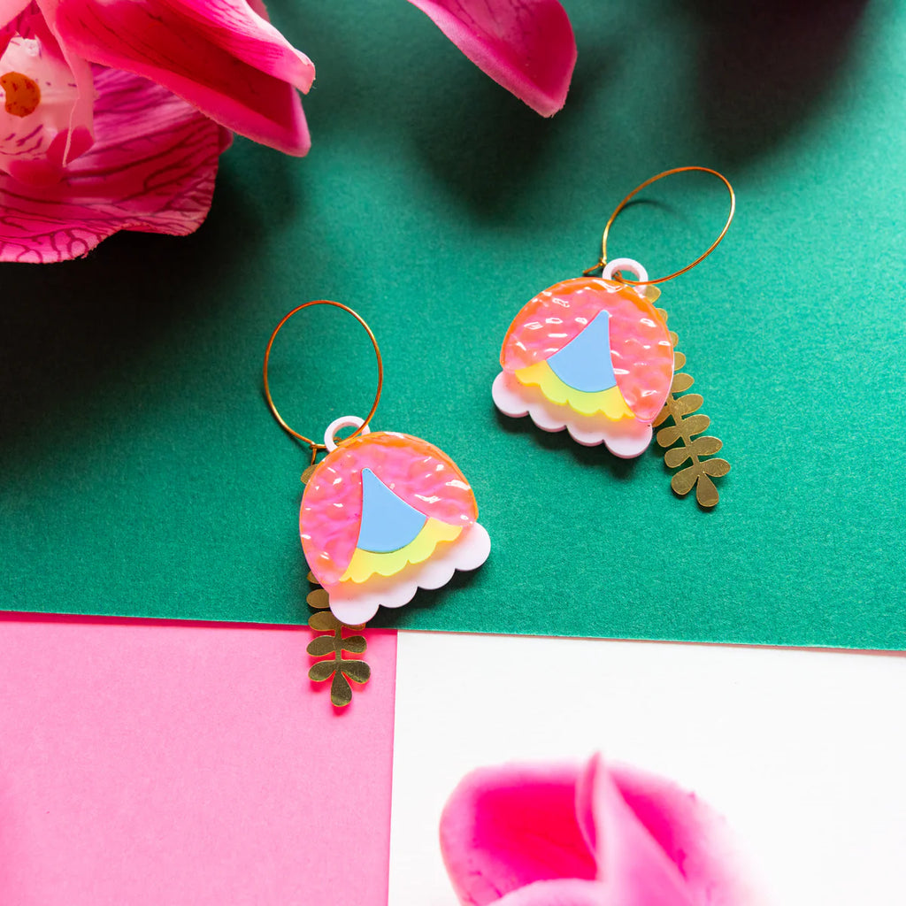 KHROMO+PHILIA - Colorful Bell Flower Earrings
