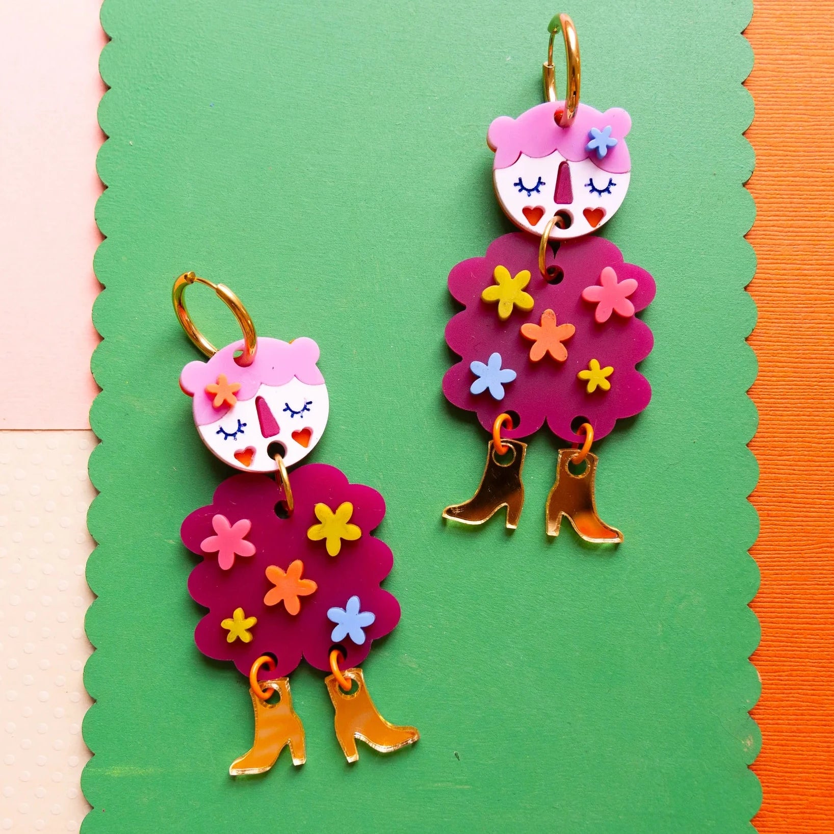 KHROMO+PHILIA - Girl in Golden Boots Earrings