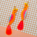 KHROMO+PHILIA - Pink Cockatoo Earrings
