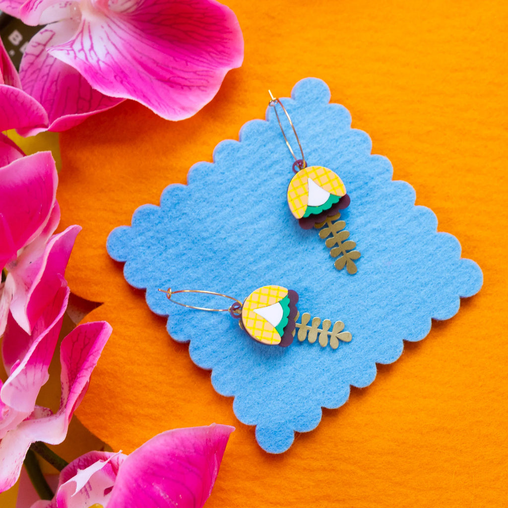 KHROMO+PHILIA - Colorful Bell Flower Earrings