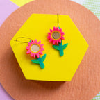 KHROMO+PHILIA - Pink Daisy Earrings