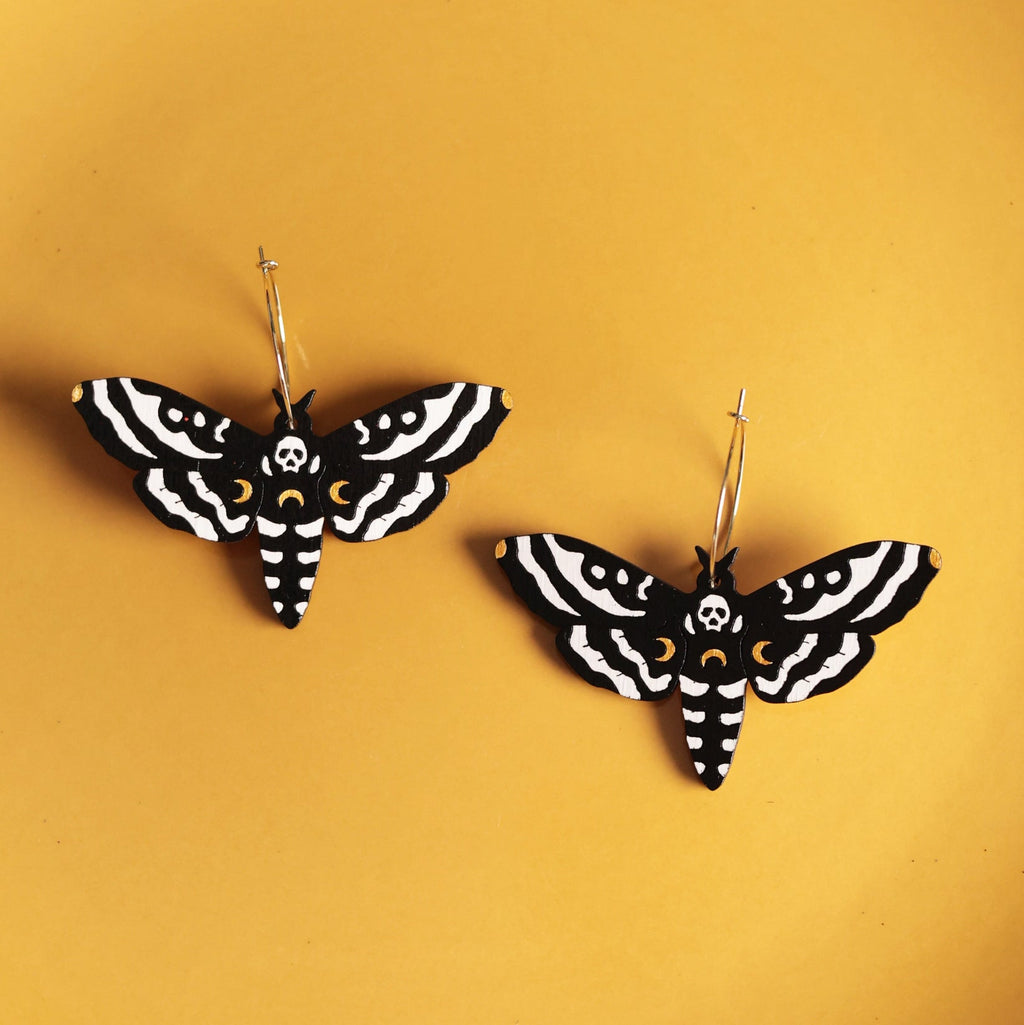 Le Chic Miami - Death Moth Dangle Earrings