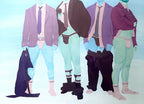 Jack Manion - Men at Work in Purple and Blue