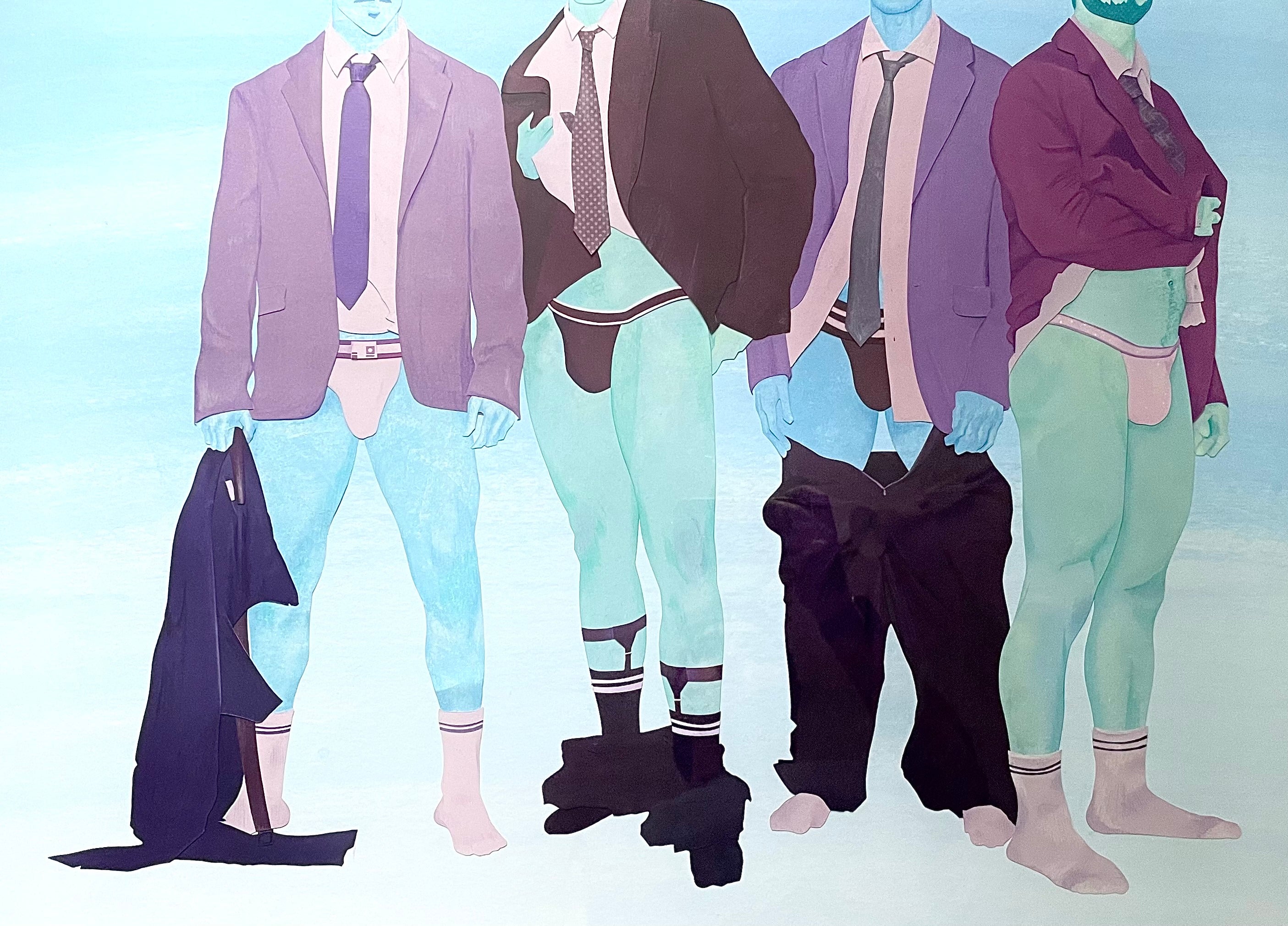 Jack Manion - Men at Work in Purple and Blue