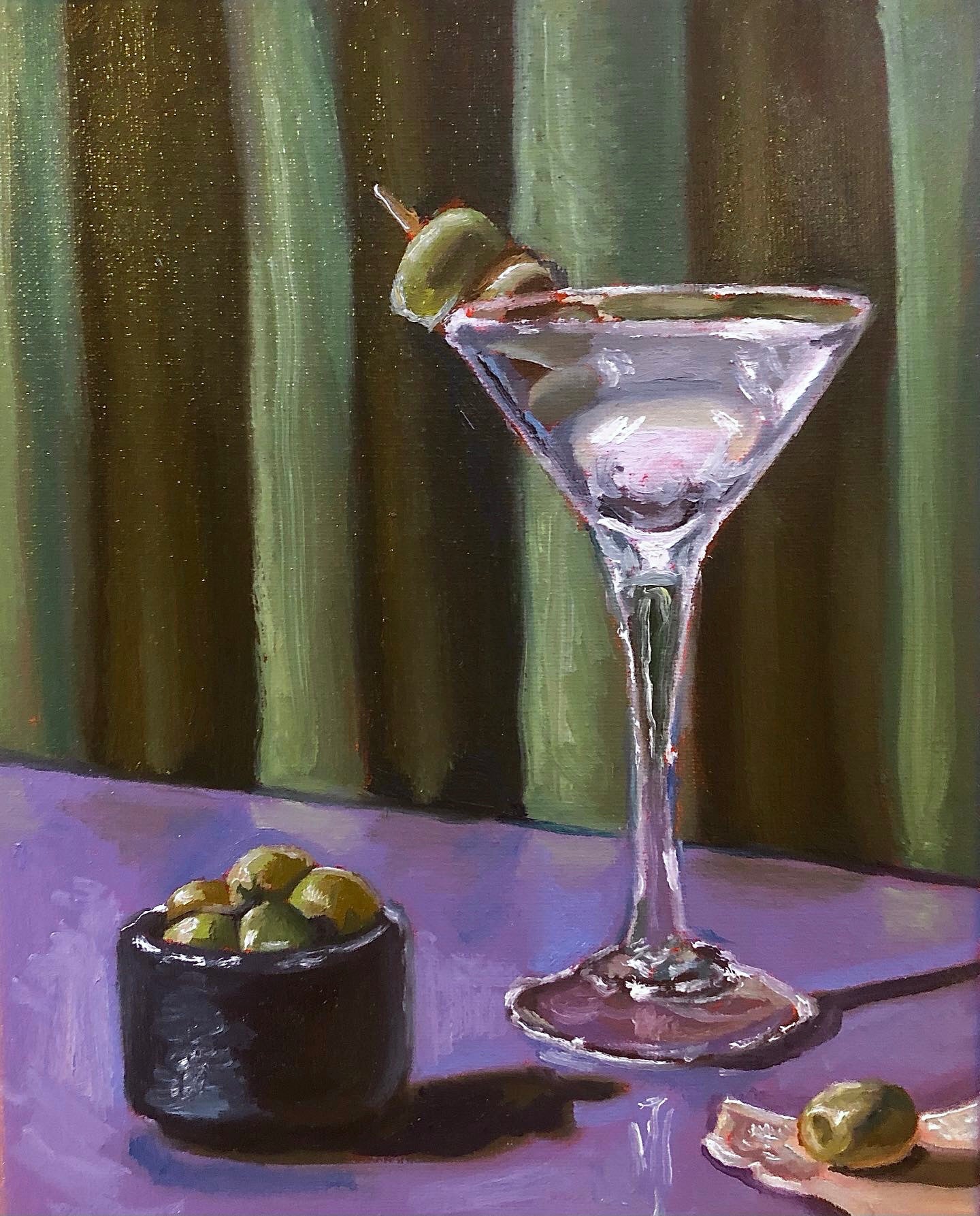 Jacob Grant - Dirty Martini Cocktail Painting Prints