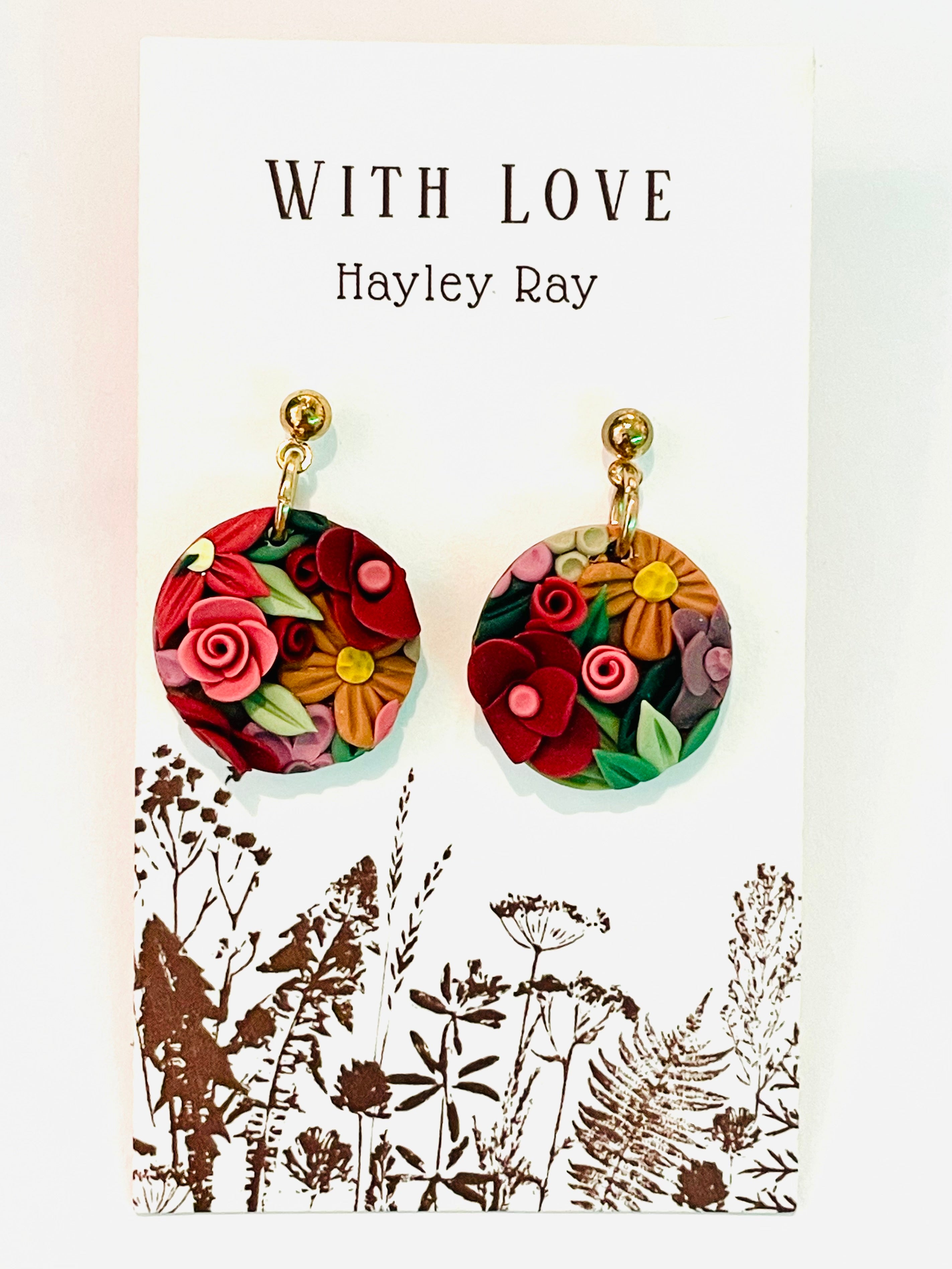 Hunnyhayart - Spring Floral Earrings