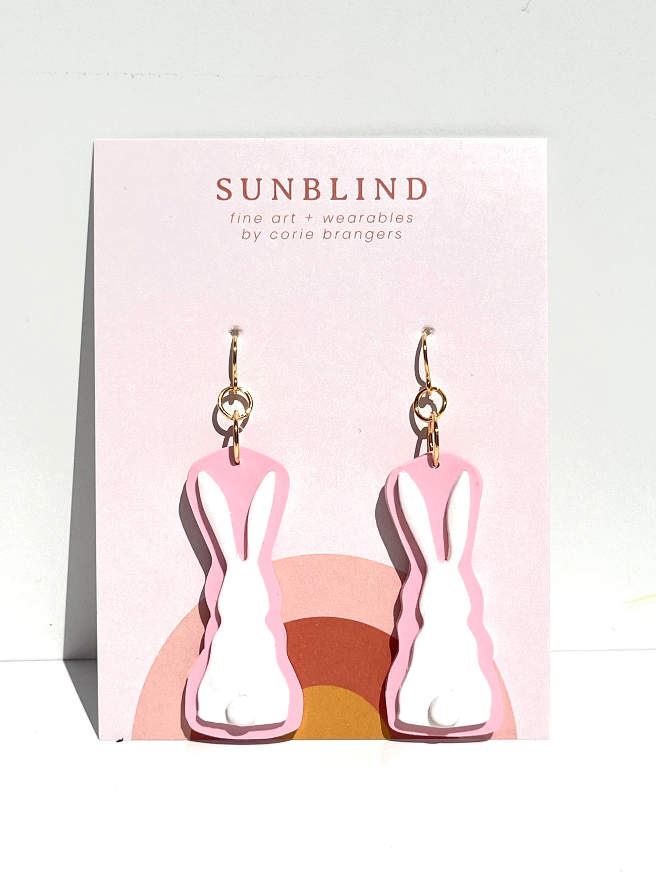 Sunblind - Pink Rabbit Earrings