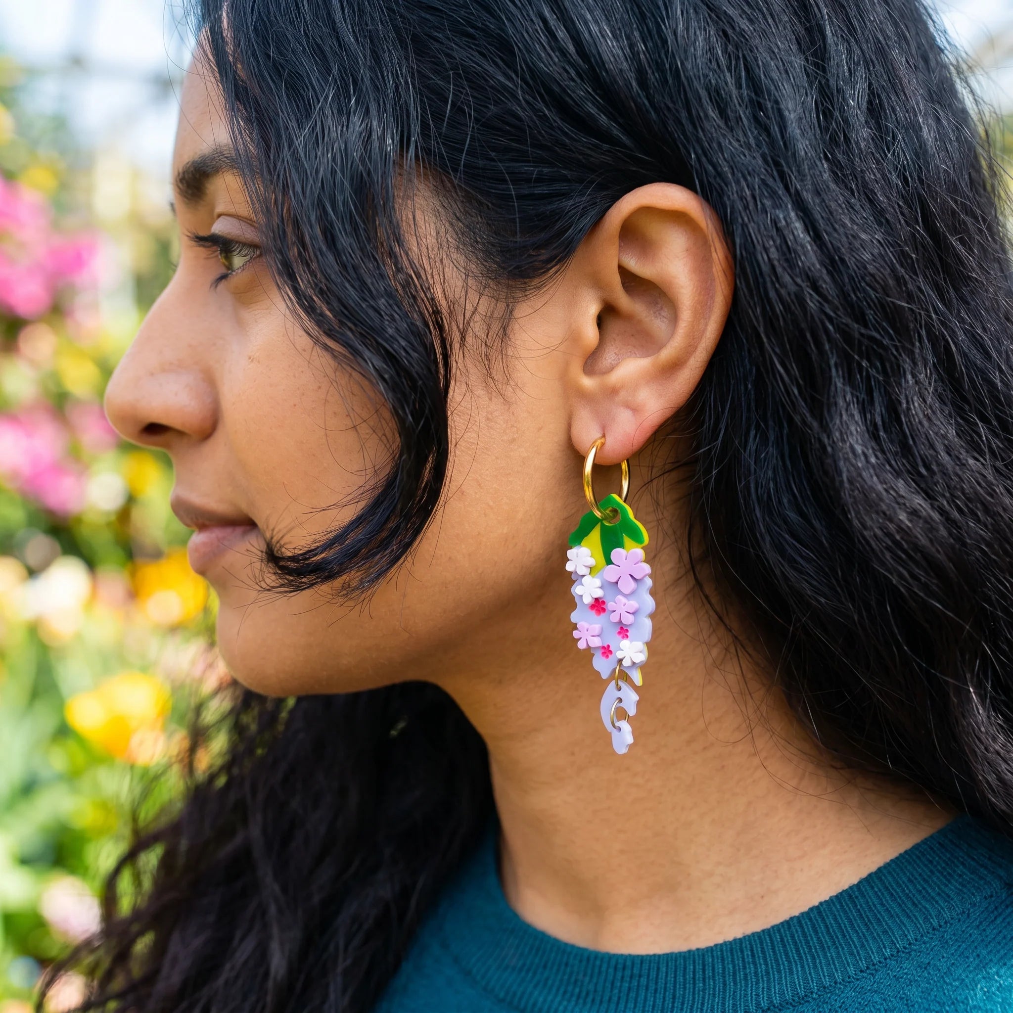 KHROMO+PHILIA - Dancing Wisteria Earrings
