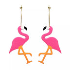 Le Chic Miami - Neon Flamingo Earrings