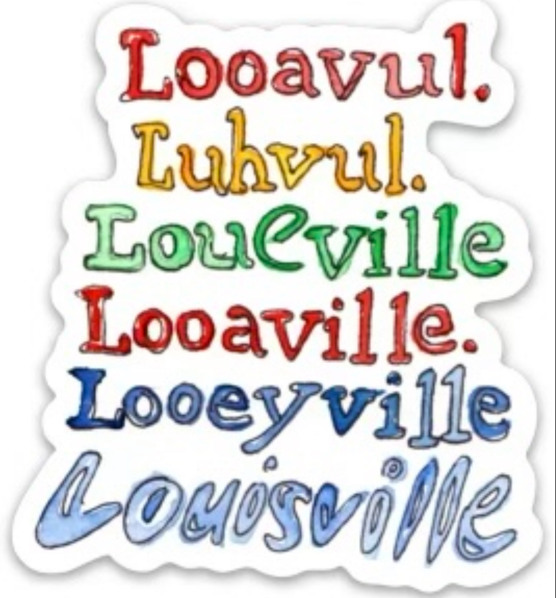 Bri Bowers - Louisville Spellings Sticker (Color)