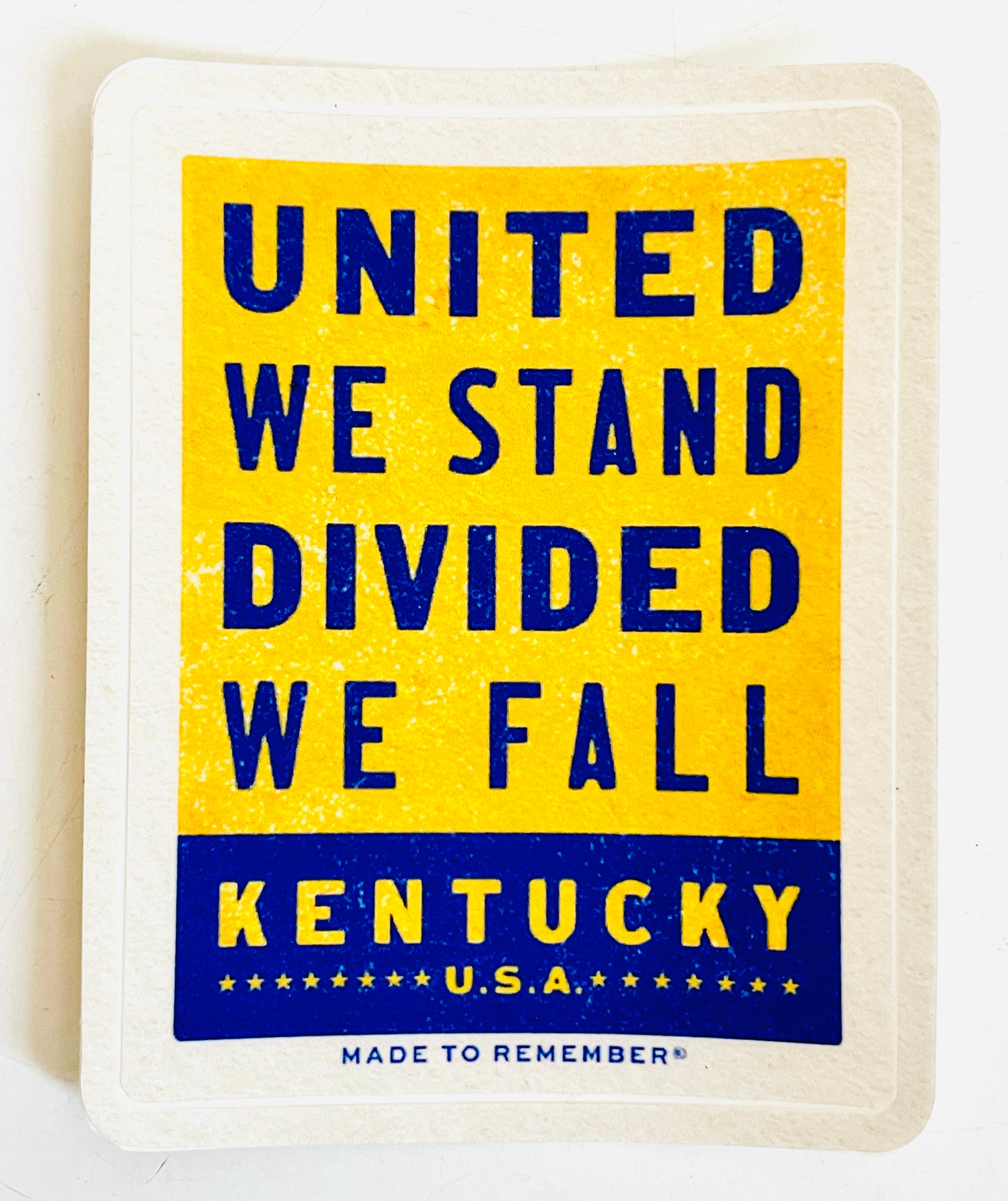 Made to Remember - United We Stand KY Sticker