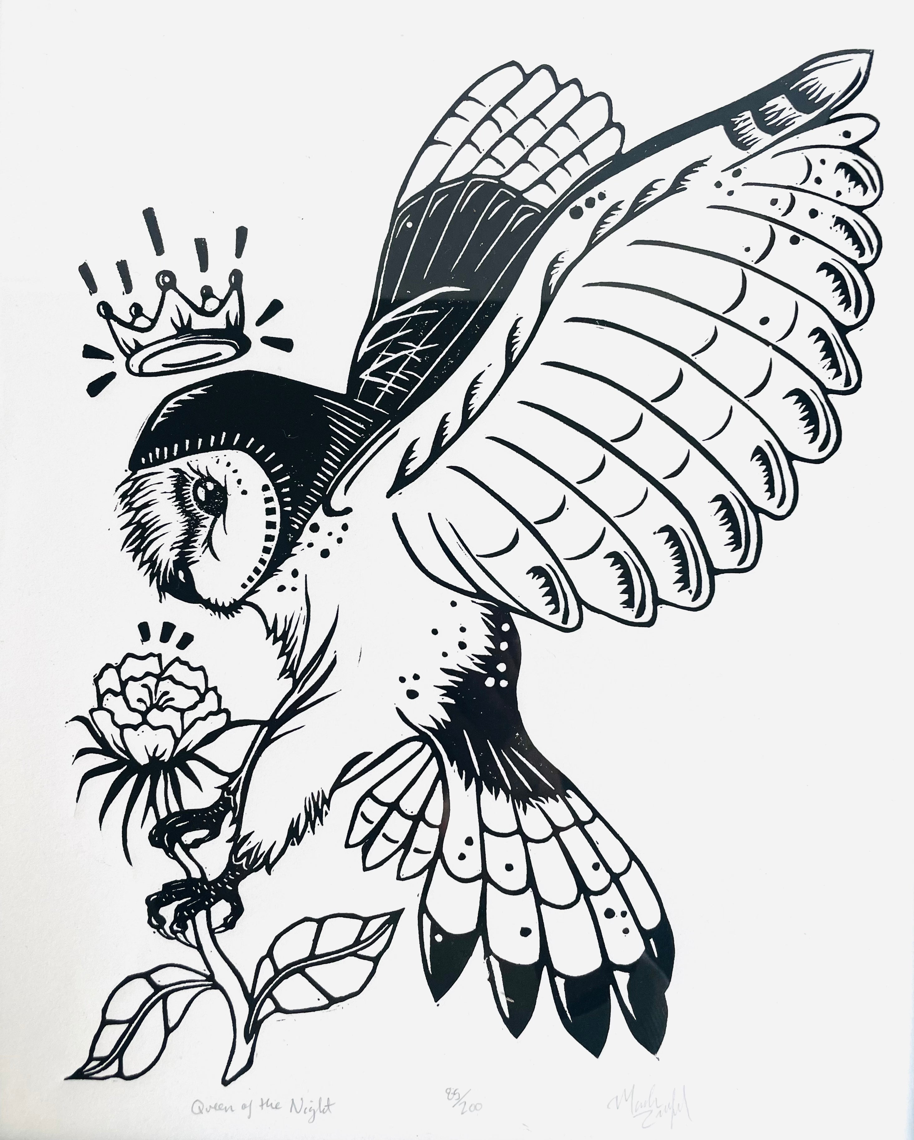 Fox Grove Art - Framed Queen of the Night
