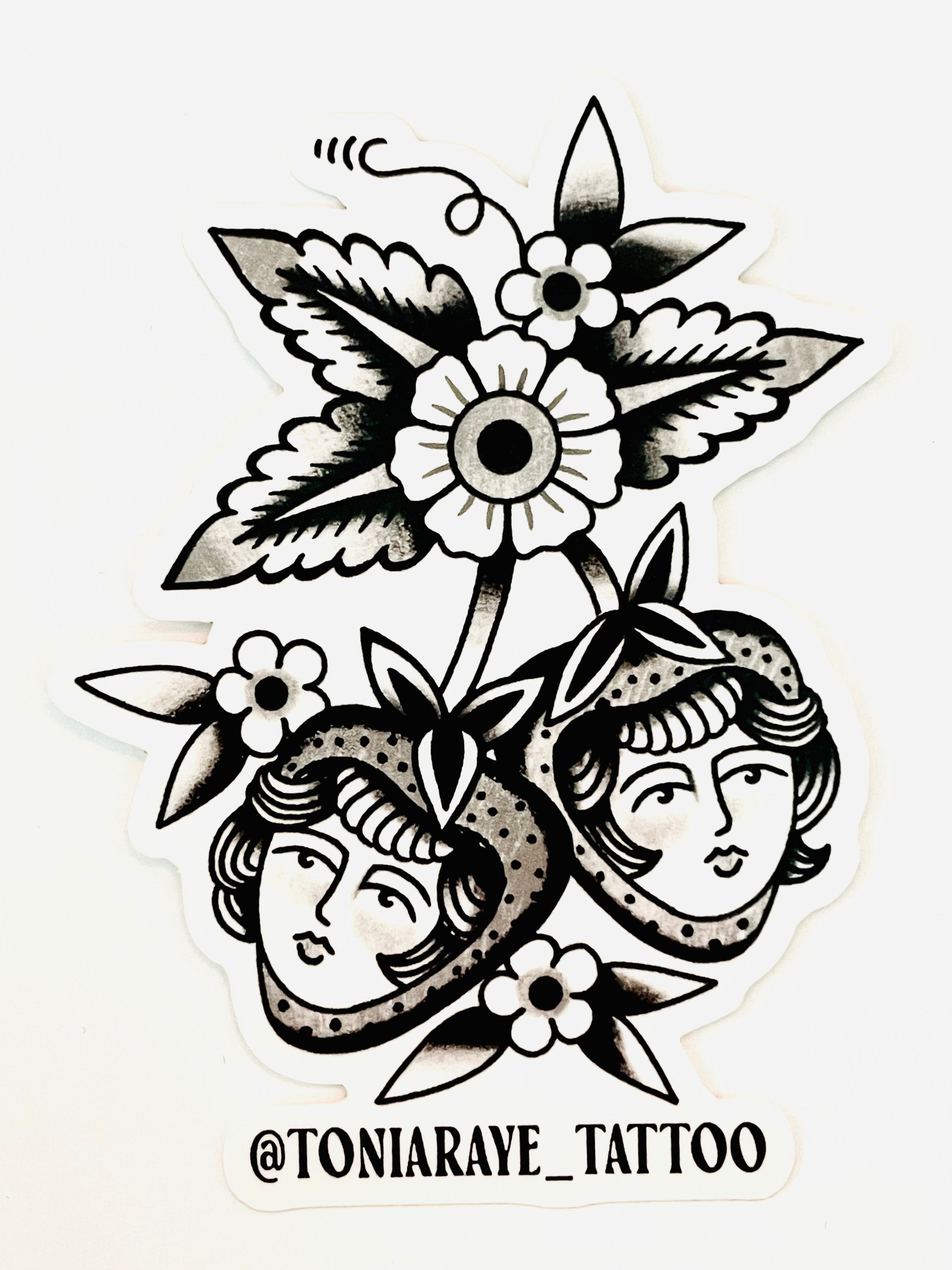 Tonia Raye Tattoo - Strawberries Sticker