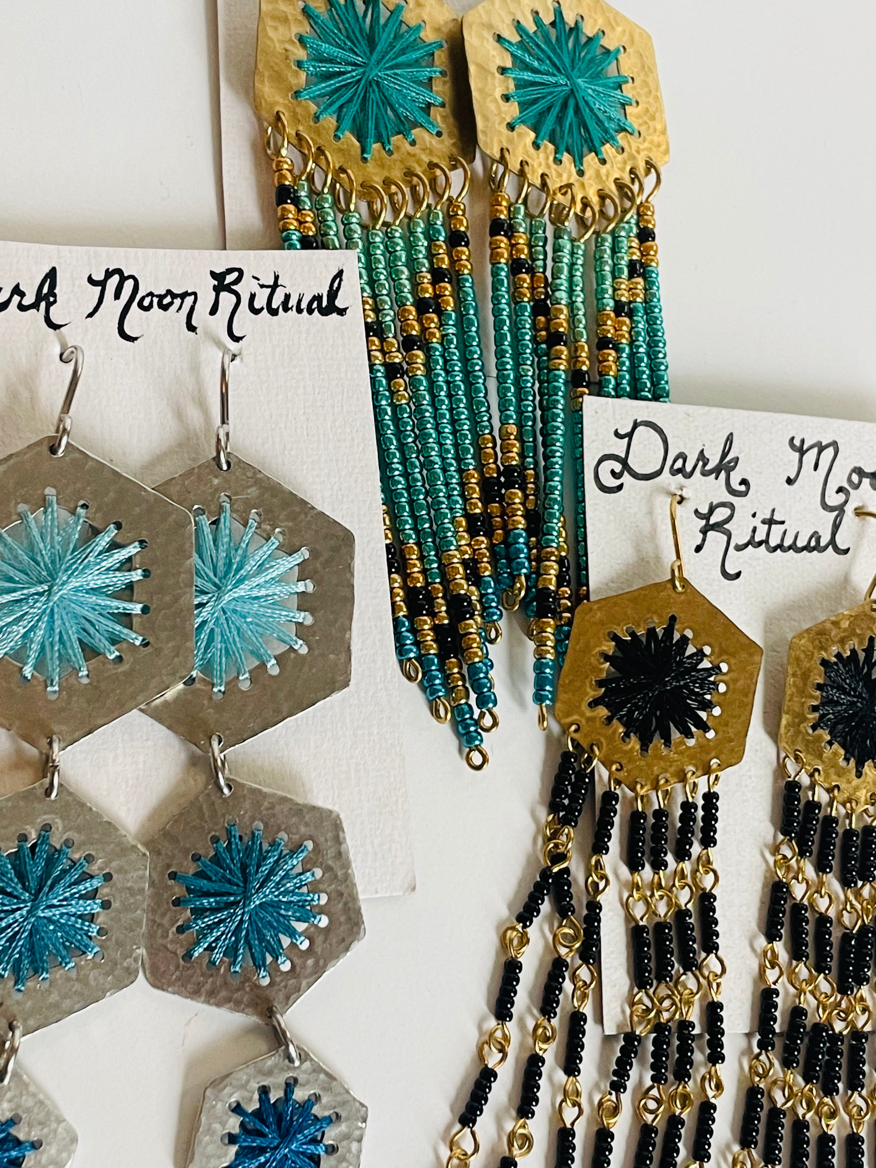 Dark Moon Ritual - Handmade Earrings