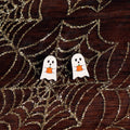 Le Chic Miami - Ghost Orange Pumpkin Studs