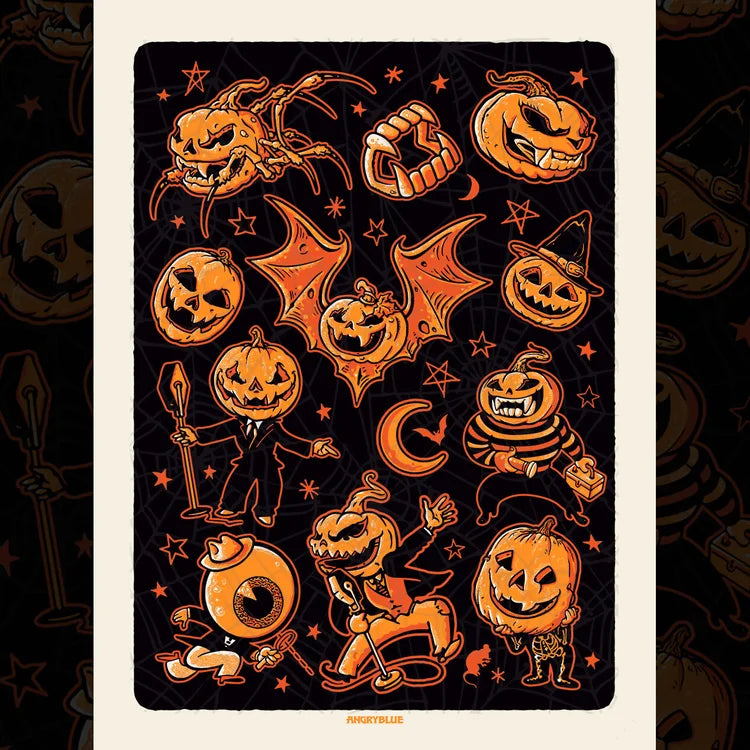 AngryBlue - Halloween Creeps! Print