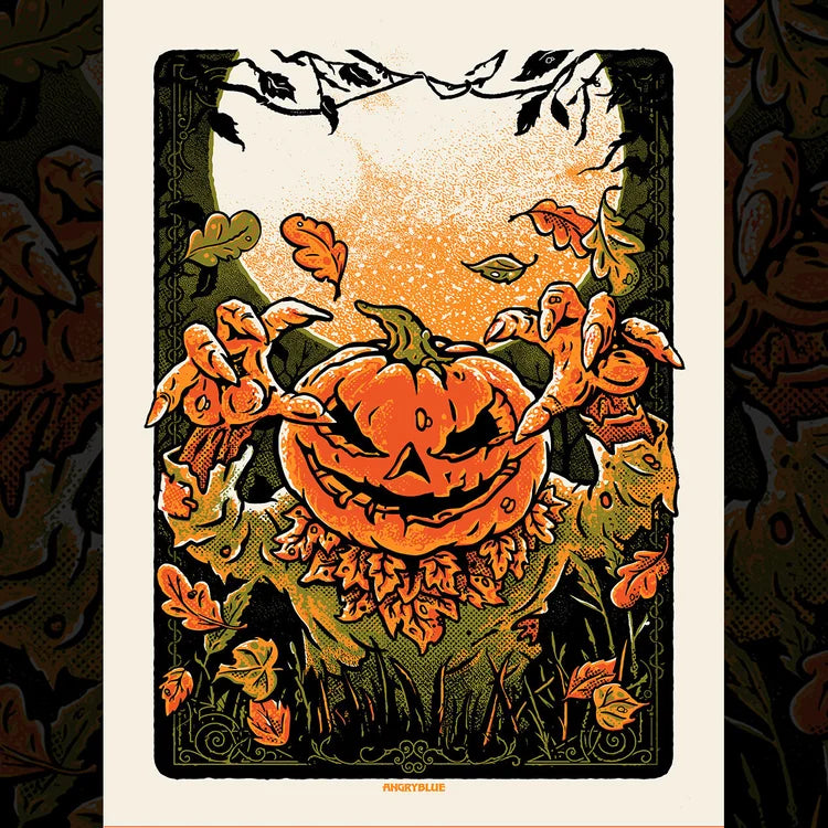 AngryBlue - Harvest Moon Print
