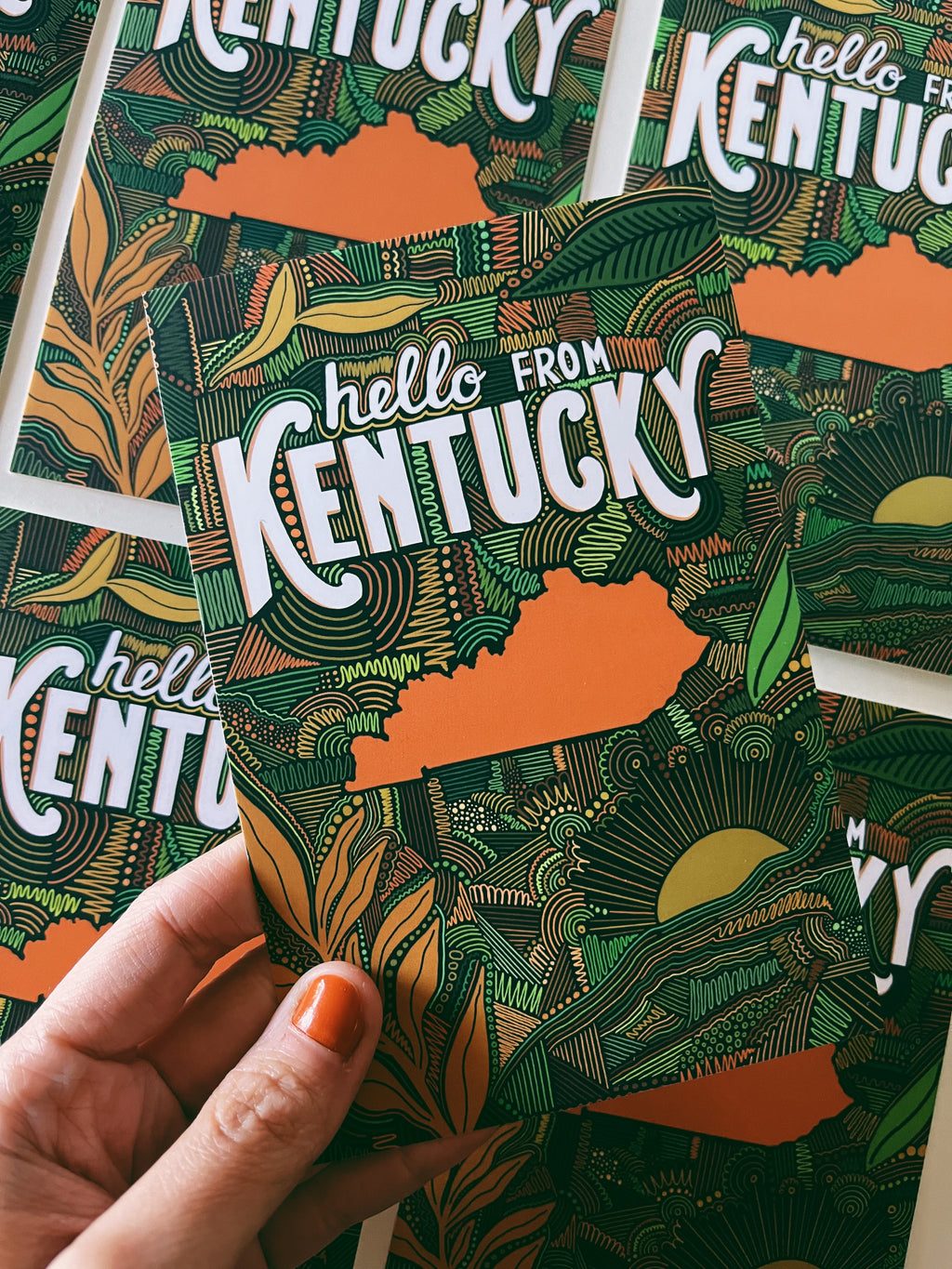 Jessica Holly Creative - Kentucky Geometric Postcard