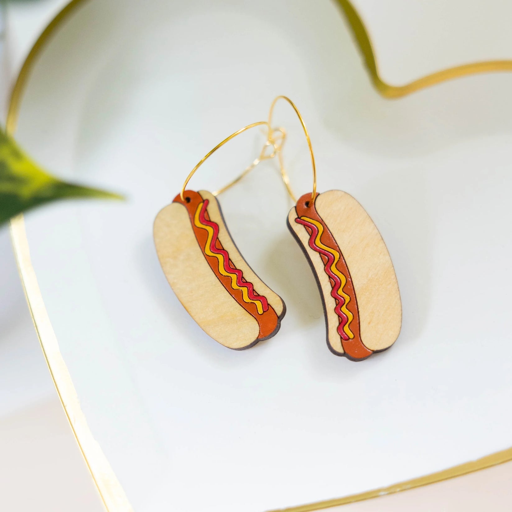 Le Chic Miami - Hot Dog Hoop Earrings