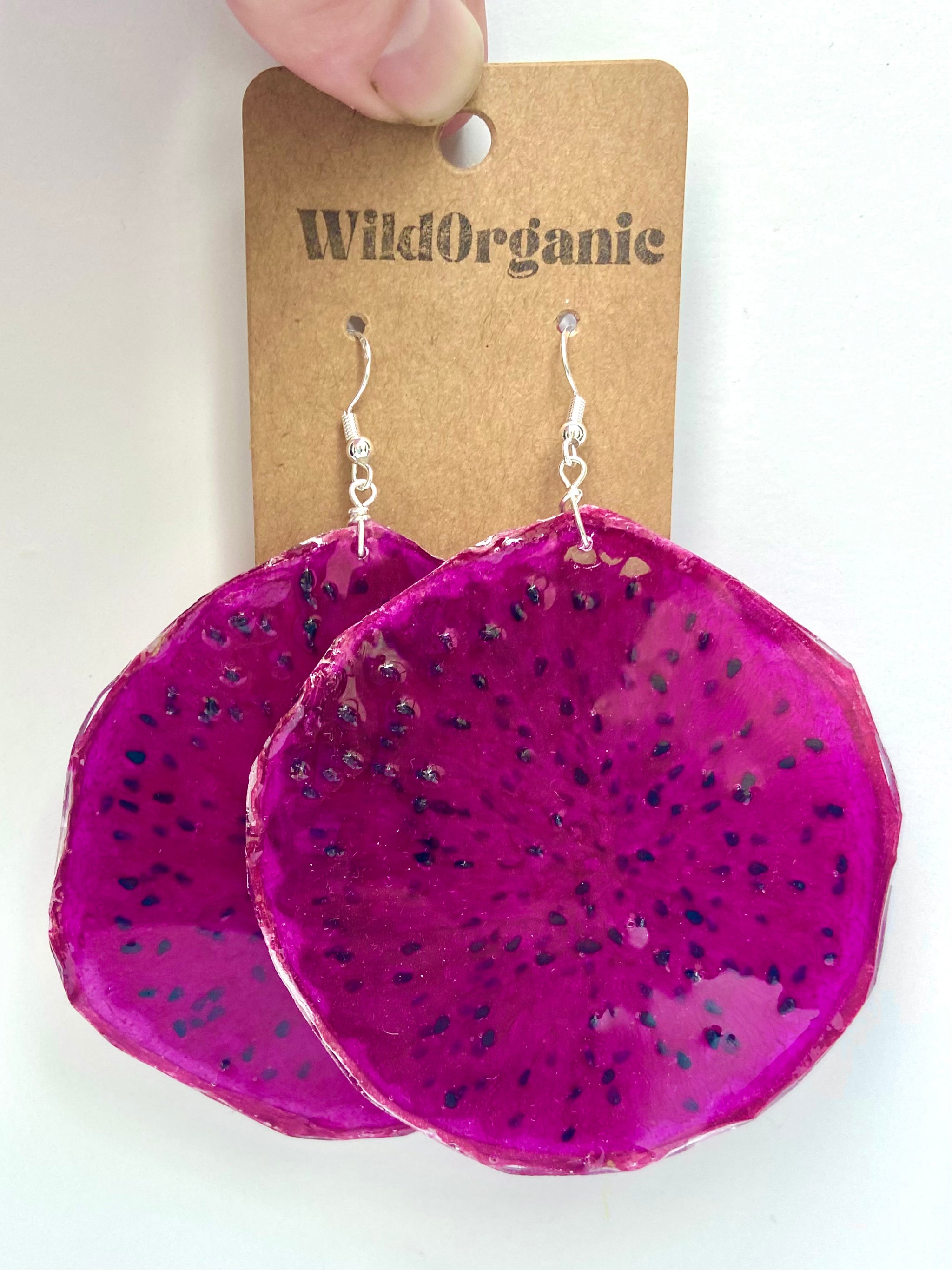 Wild Organic Whole Red Dragonfruit Earrings – Revelry Boutique