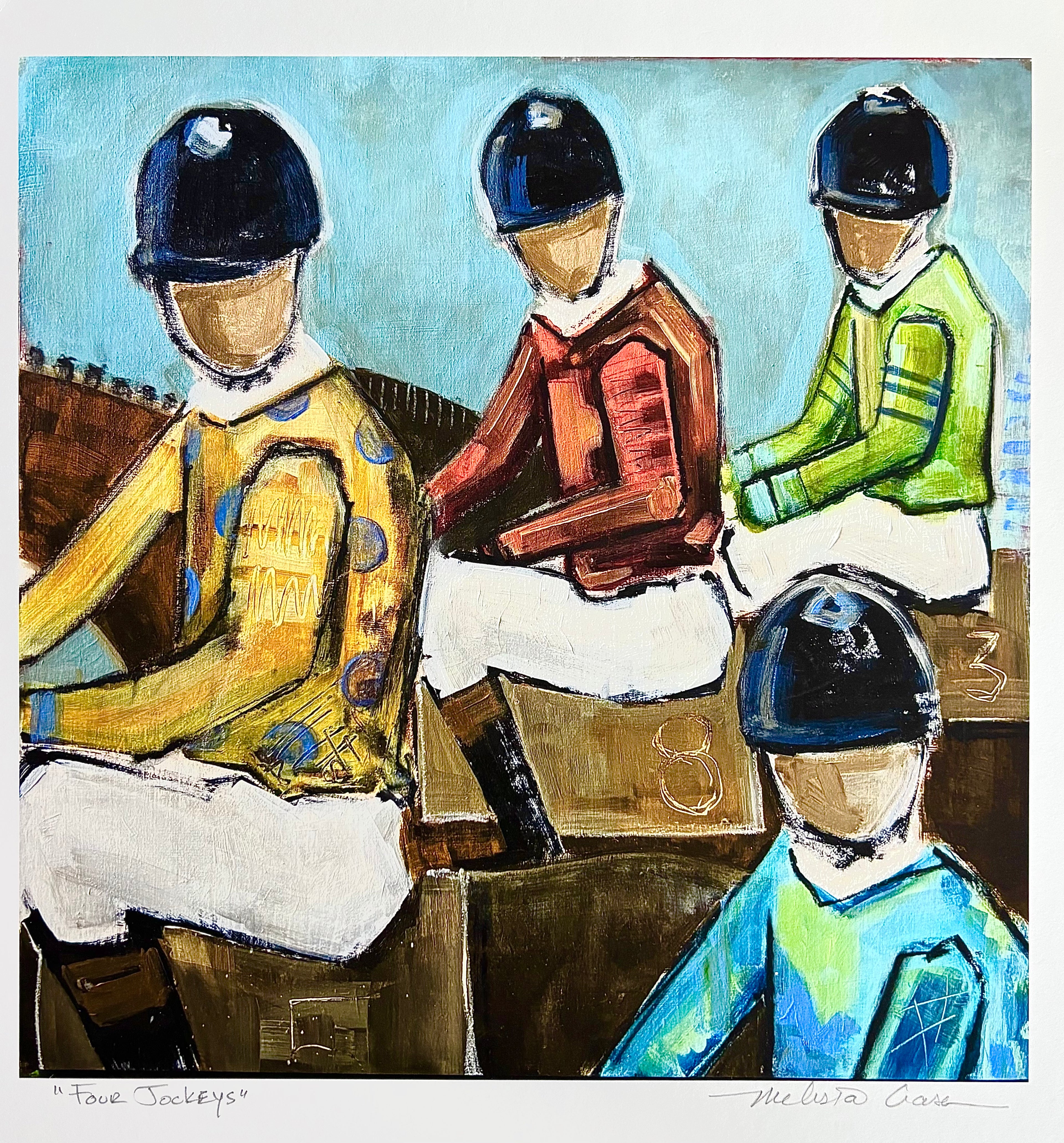 Melissa Crase - Four Jockeys Print