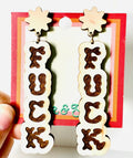 Slate & Stone Co. - Squiggle F*ck Dangle Earrings