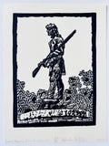 Malcolm Fife- Daniel Boone Statue Print