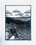 House of Figs Studio - Mountain Overlook w/ Boots Lino Print