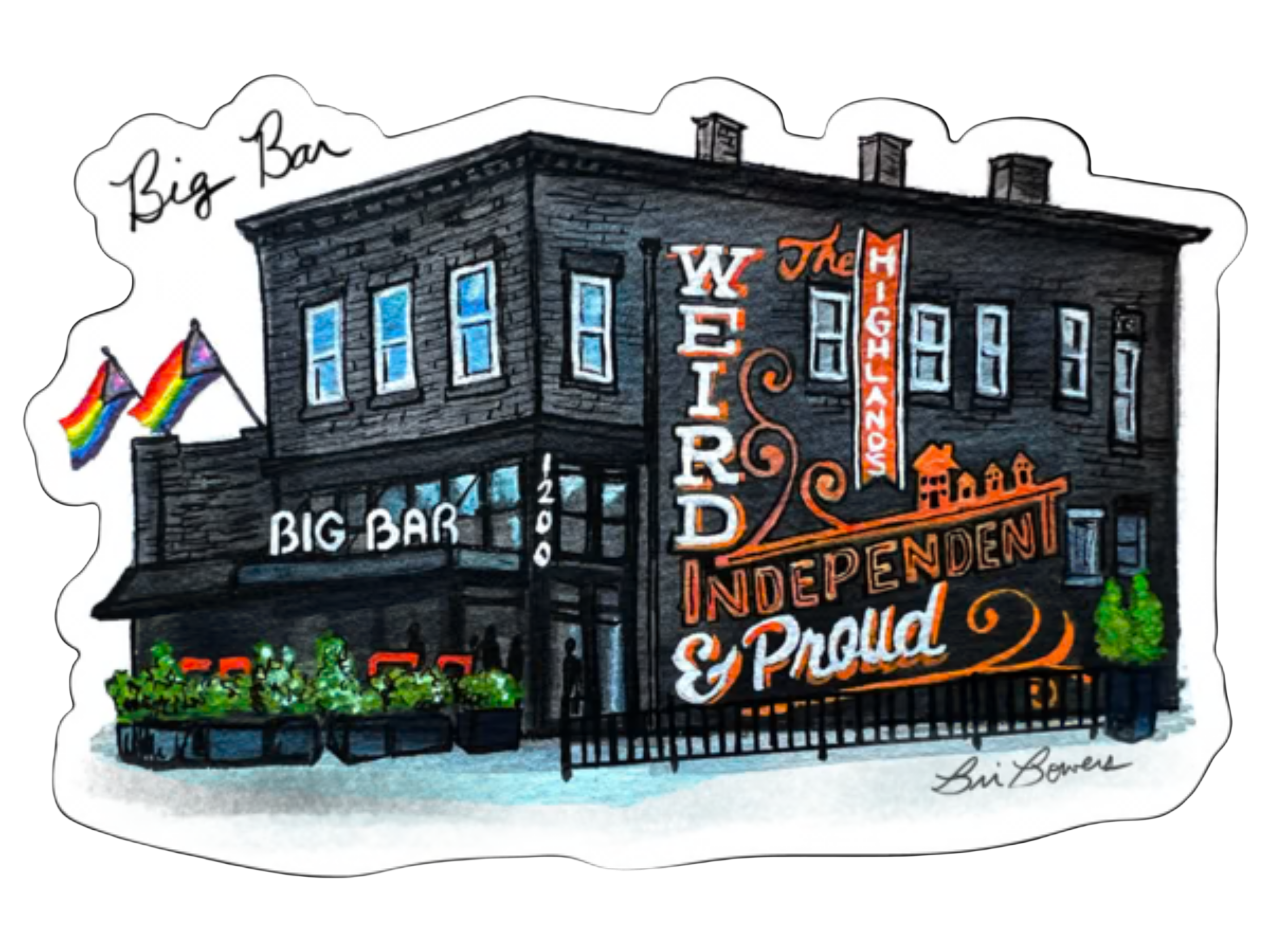 Bri Bowers - Big Bar Sticker