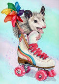 Carolyn McManus - Roller-skate Opossum Print