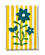 Jagged Little Quill - Quilled Floral Stripes Artwork