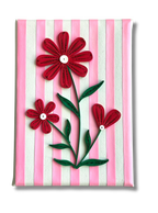 Jagged Little Quill - Quilled Floral Stripes Artwork
