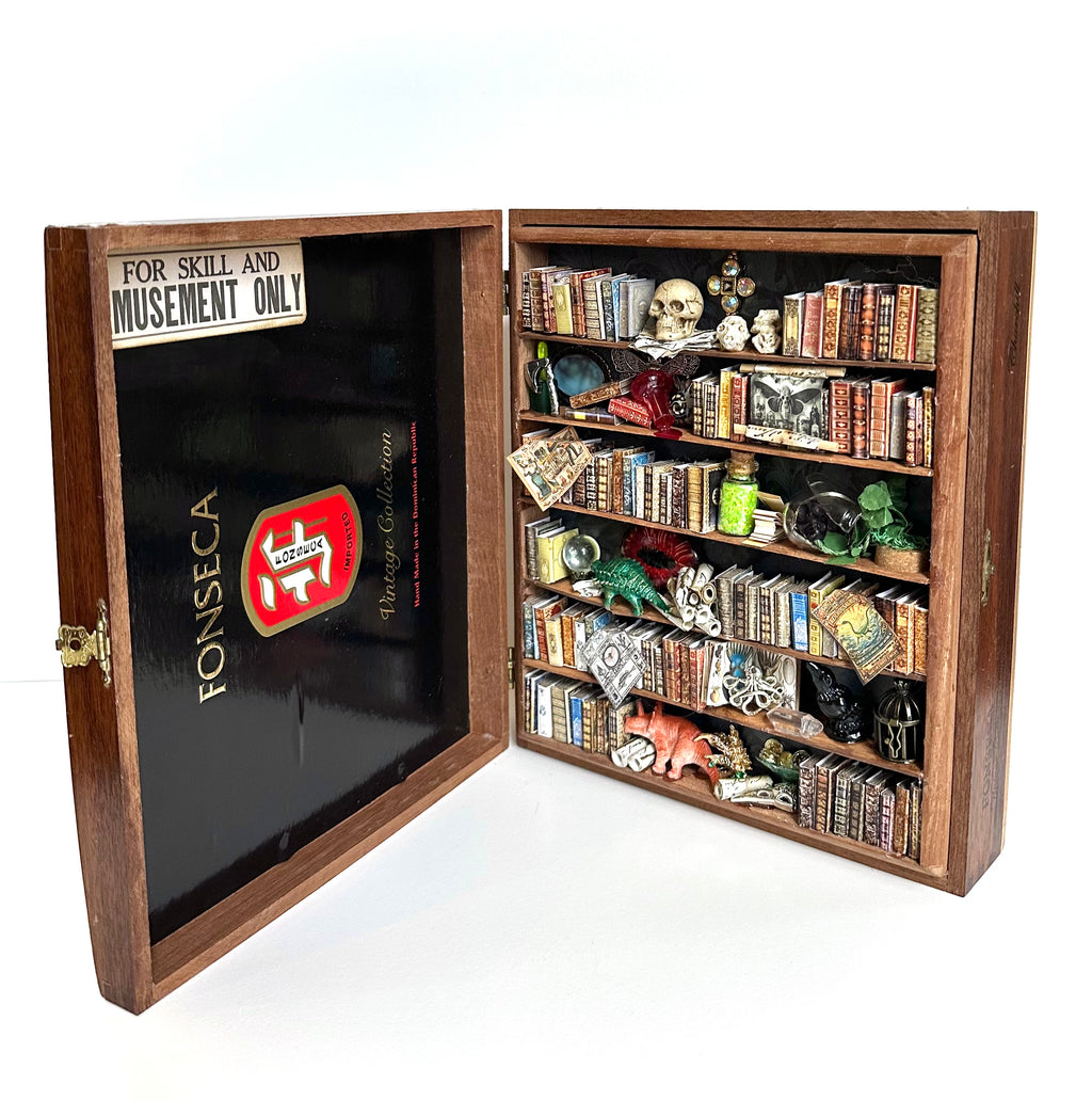 Kimberly Kelting - Vintage Cigar Box Cabinet with Expandable Journal