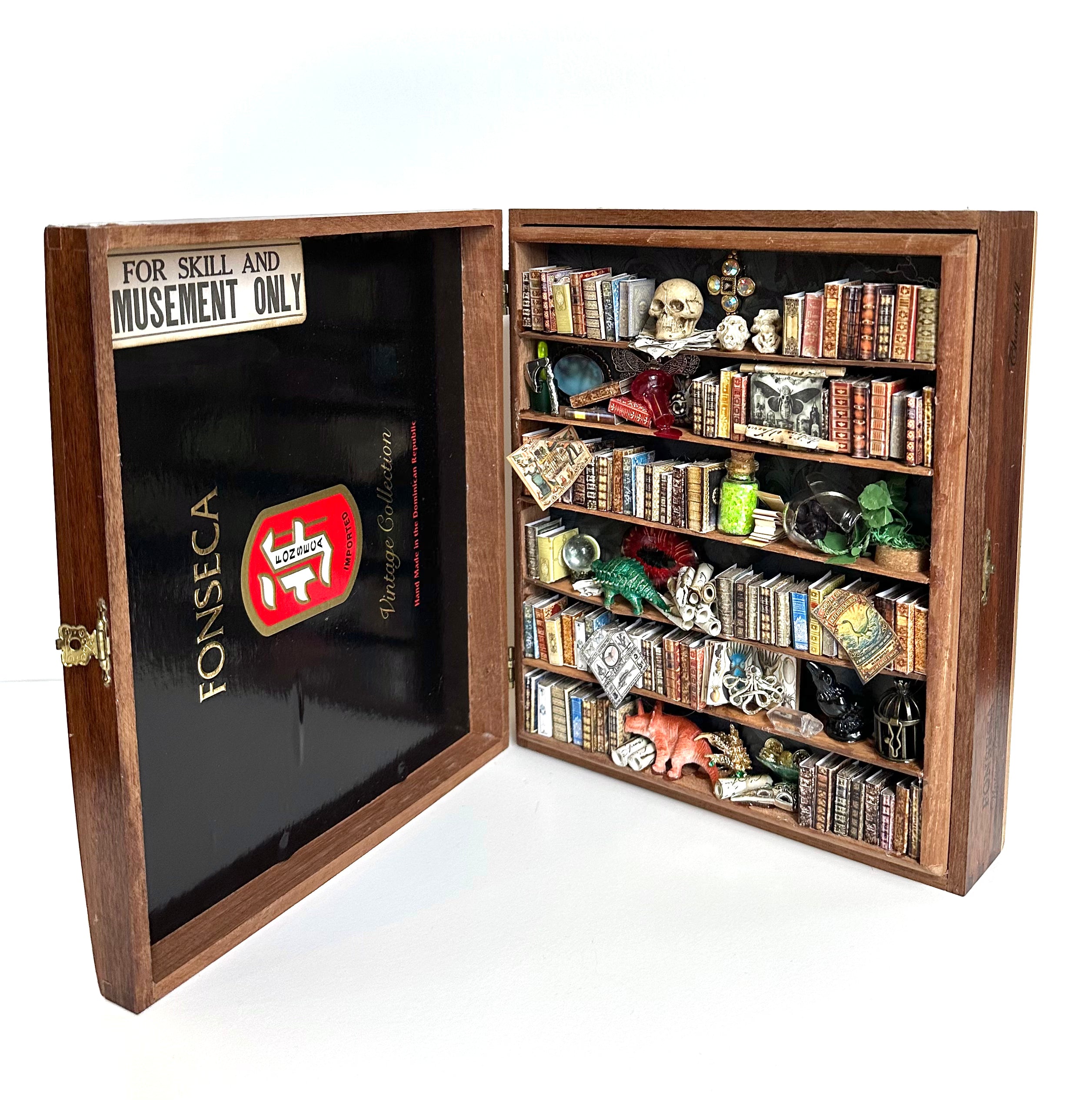 Kimberly Kelting - Vintage Cigar Box Cabinet with Expandable Journal