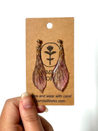 JamilaWorks - Purple Speckle Earrings