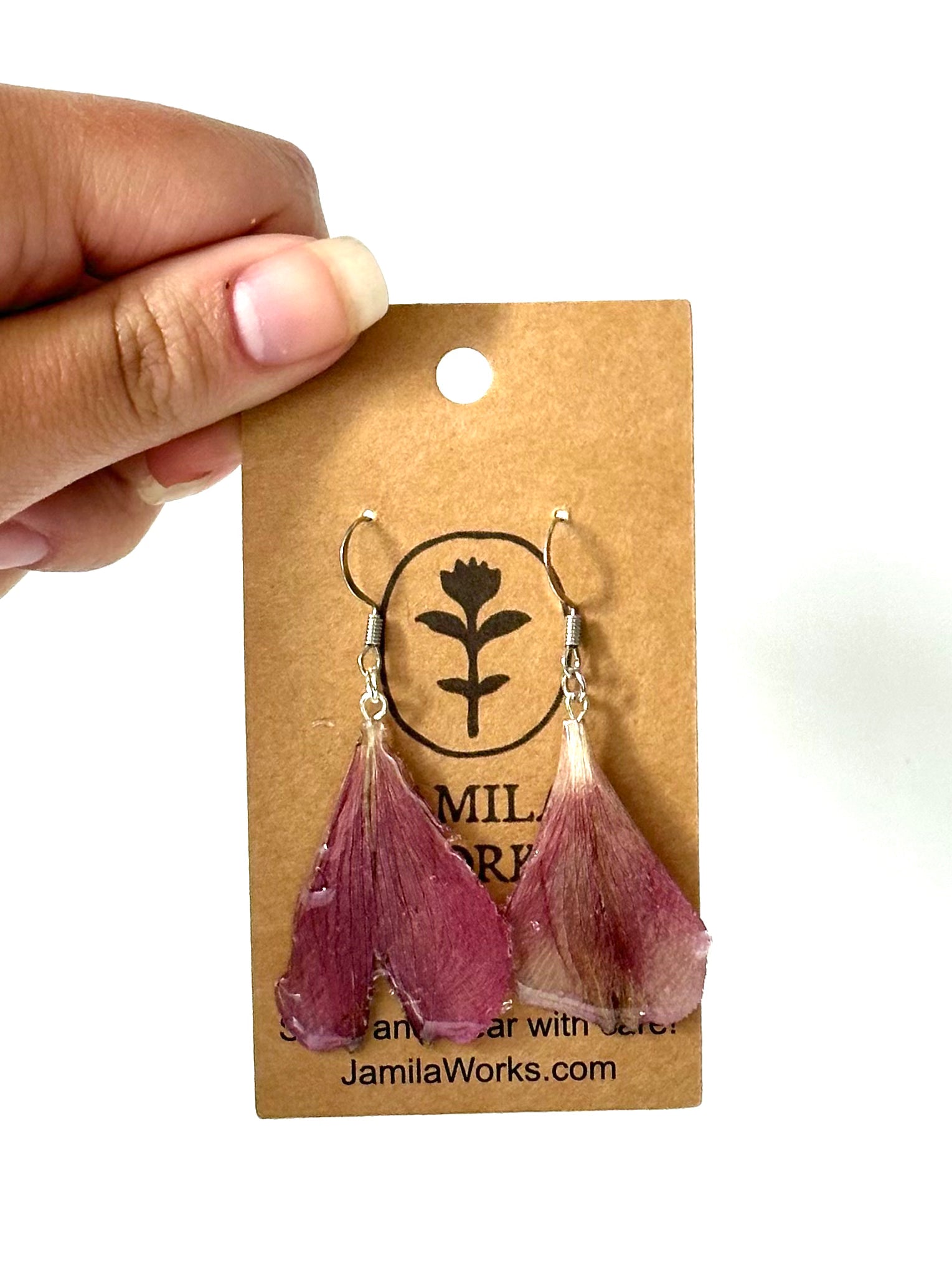 JamilaWorks - Purple Athalia Earrings