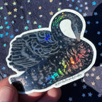 Guided Hand Studio - Holographic Black Swan Stickers