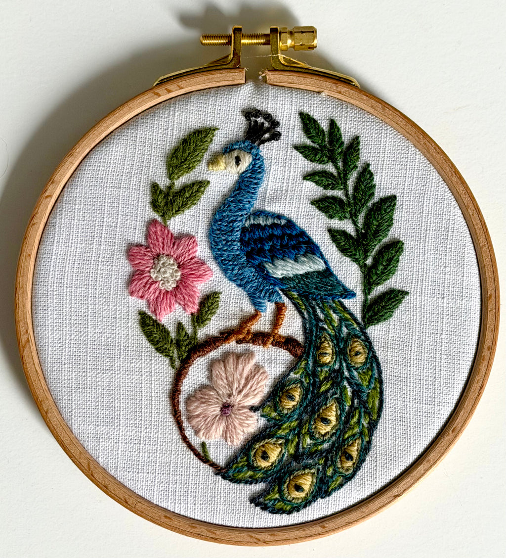 Paige Ream - Peacock on Linen